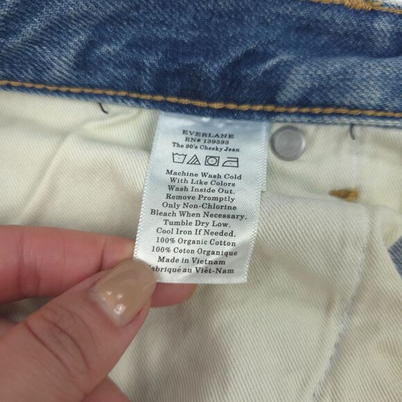 EVERLANE Organic 90s Cheeky Jean Vintage Denim 90s Minimal Essential Clean Girl - Picture 2 of 10